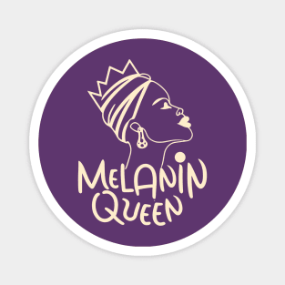 Melanin Queen Silhouette Magnet